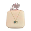 Stainless Steel 18k Black Clover Flip Duo Necklace