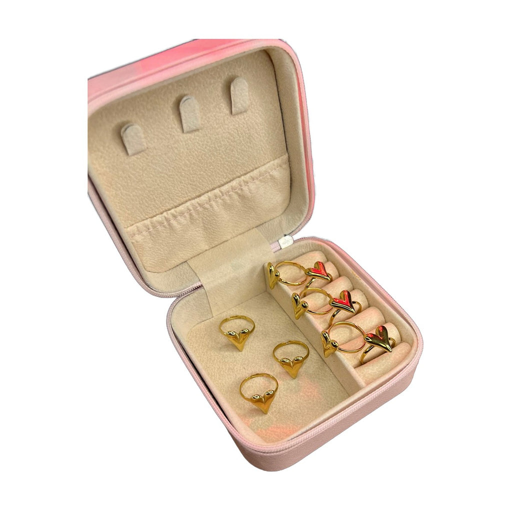 Stainless Steel 18k Classic Heart Ring