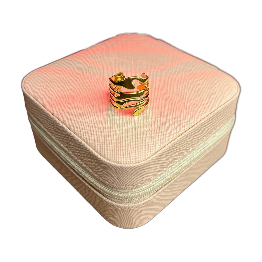 Stainless Steel 18k Eniva Gold Ring