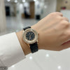 Round Rhinestone Dial Women's Watch